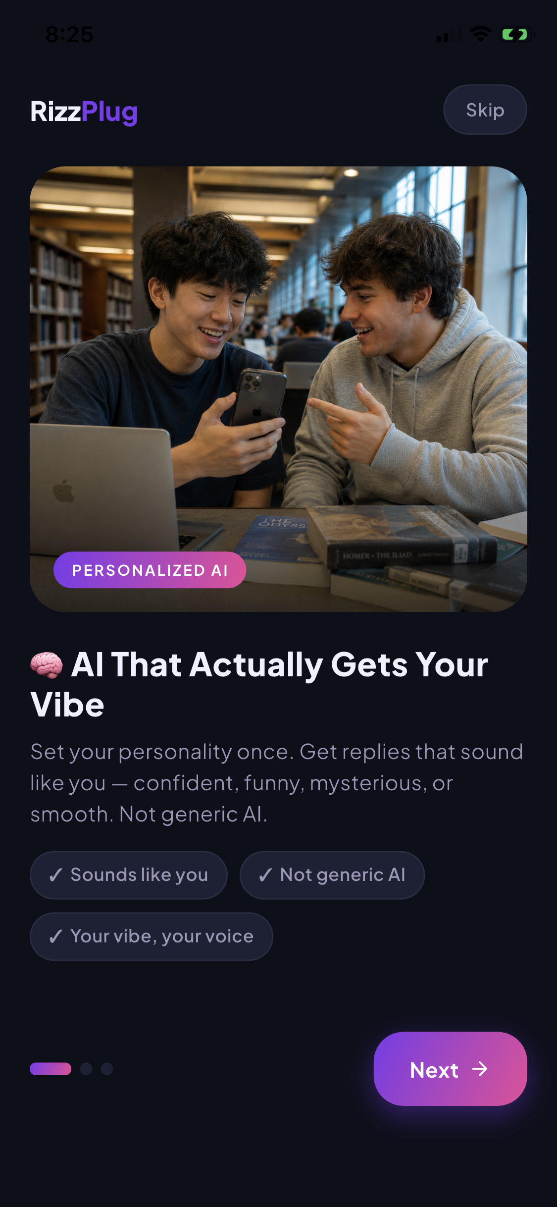 Onboarding screen 1